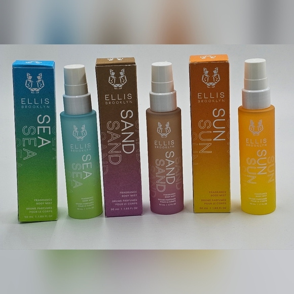 3x Ellis Brooklyn Sand Sea And Sun Fragrance Body Mist 1.69 Fl oz 50ml - Picture 7 of 7